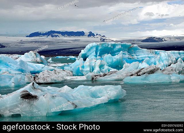 jökulsarlon, island, lagune, gletscher, gletschersee, eisberg, eisberge, landschaft, eis, kalt, see, natur, südküste