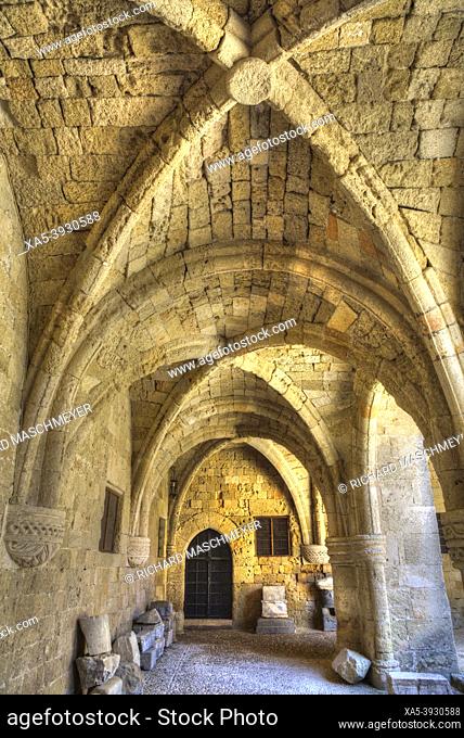 Gothic Architecture, Archaeological Museum, Rhodes Old Town, Rhodes, Dodecanese Island Group, Greece