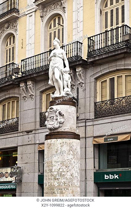 Mariblanca Venus statue, Puerta del Sol, Madrid, Spain