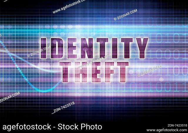 Identity Theft on a Tech Business Chart Art