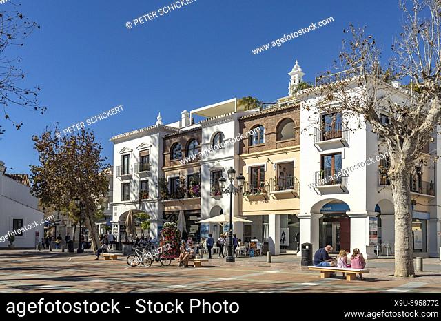 Plaza Balcon De Europa square in Nerja, Costa del Solar, Andalusia, Spain
