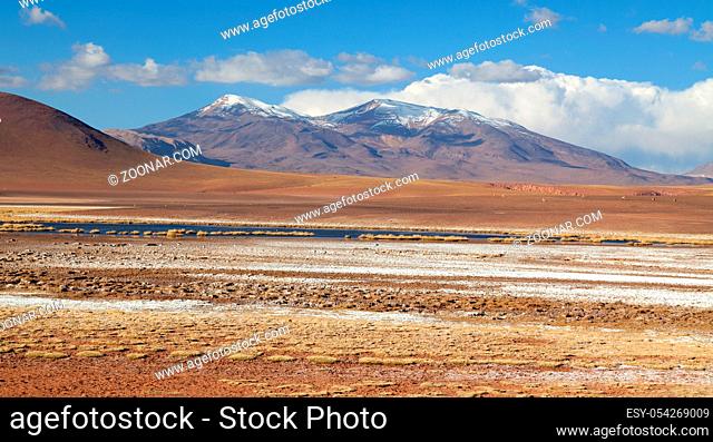 Bergpanorama in der Atacama Wüste in Chile bei San Pedro de Atacama