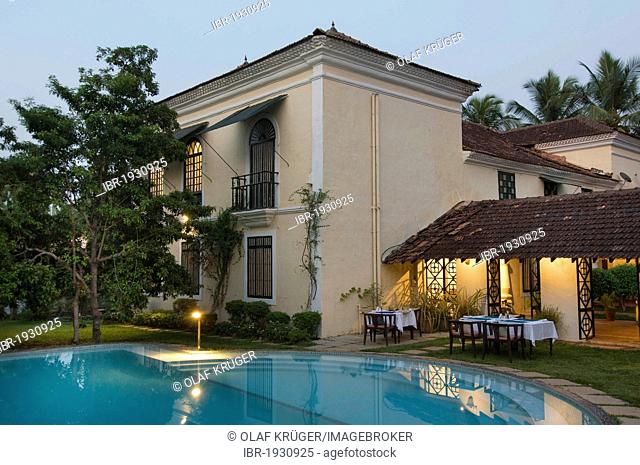 Pool, Heritage Hotel Siolim House, Siolim, Goa, South India, India, Asia