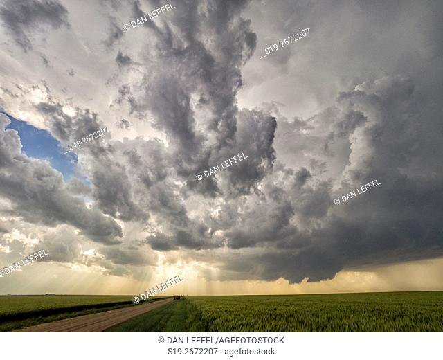 Super Cell Storm Over Kansas