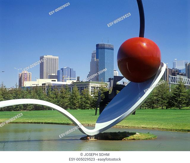 Spoonbridge Cherry sculpture by Claus Oldenburg, Minneapolis, MN