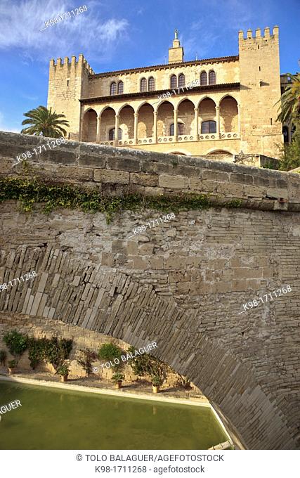 Royal Palace of La Almudaina (14th Century), Palma, Majorca, Balearic Islands, Spain