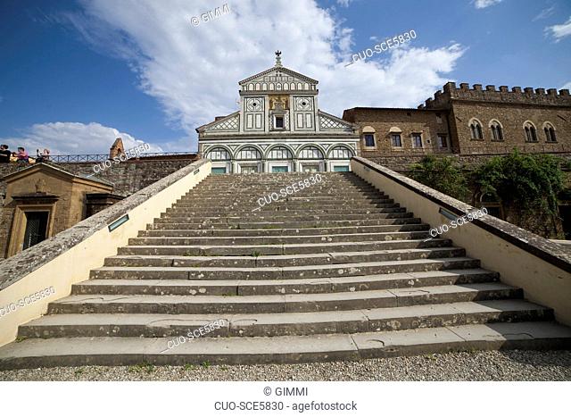 San Miniato al Monte church, St. Minias on the Mountain, Via delle Porte Sante street, 34, Florence, Tuscany, Italy, Europe
