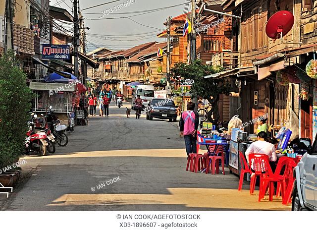 Chai Khong Street, Chiang Khan, Thailand