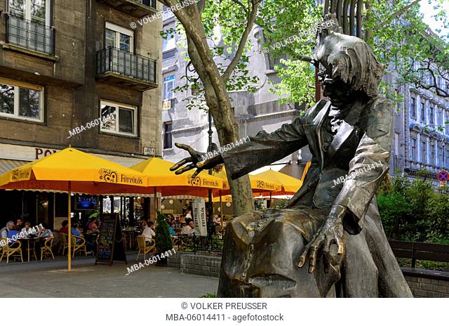 Franz Liszt's sculpture on the Liszt Ferenc ter (Franz-List square), Hungarian, Budapest