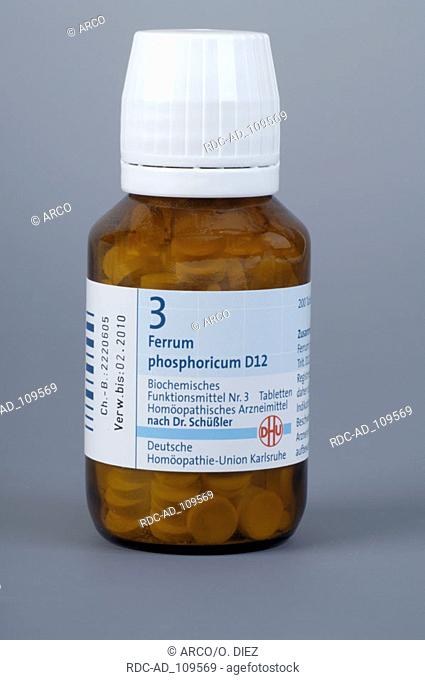 Schussler salt no. 3 Ferrum phosporicum Schuessler salts Schüssler salts homoeopathy