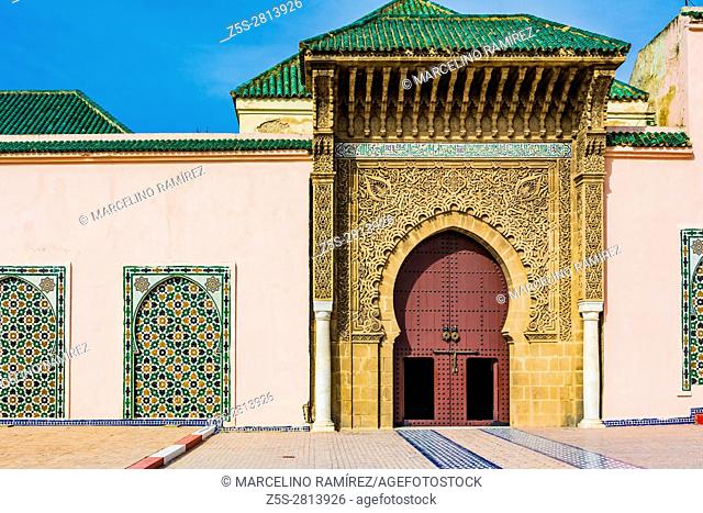 The Moulay Ismail Mausoleum. Meknes, Morocco, North Africa