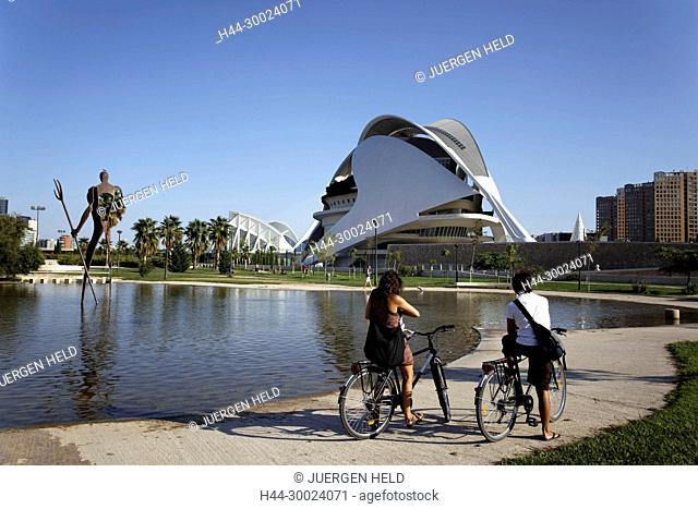 The Palau de les Arts Reina Sofia by Calatrava, , Valencia, Spain