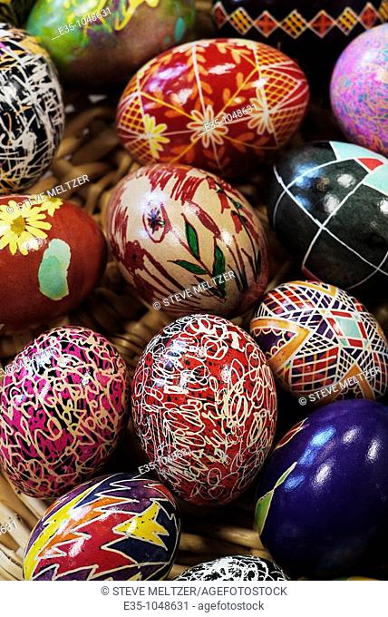 Ukrainian Style Painted Easter Egg