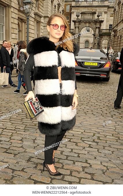 London Fashion Week A/W 2015 - Celebrity Sightings - Day 1 Featuring: Rosie Fortescue Where: London, United Kingdom When: 20 Feb 2015 Credit: Zibi/WENN