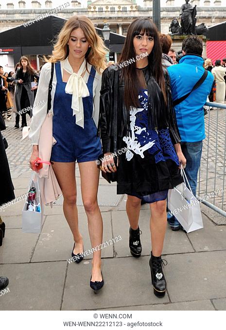 London Fashion Week A/W 2015 - Celebrity Sightings - Day 1 Featuring: Zara Martin, Jade Williams Where: London, United Kingdom When: 20 Feb 2015 Credit: WENN