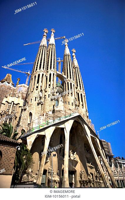 Spain, Catalonia, Barcelona, The church of the Holy Family, Sagrada Familia