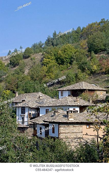 Leshten village on Rhodopes mountain range. Bulgaria