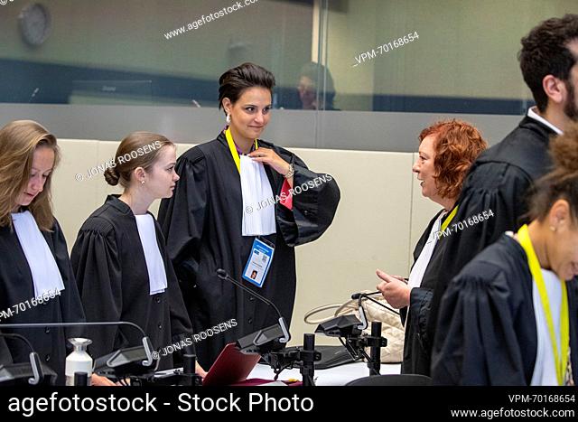 Lawyer Ornella Ciccarone (C) pictured during a session with the replies of the civil parties, the final session before the jury deliberation