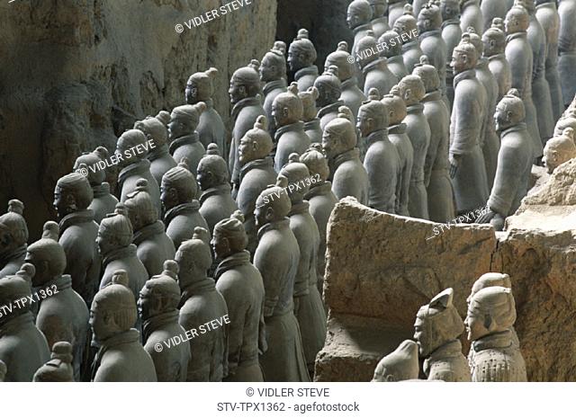 Army, Asia, China, Dynasty, Formation, Heritage, Holiday, Landmark, Province, Qin, Shaanxi, Terracotta, Terracotta warriors, Tou