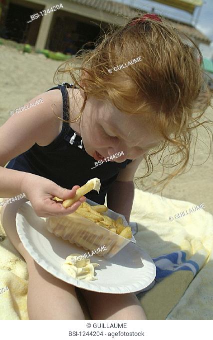 CHILD EATING STARCHY FOOD<BR>Model