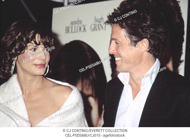 Sandra Bullock and Hugh Grant at premiere of TWO WEEKS NOTICE, NY 12/12/2002, by CJ Contino