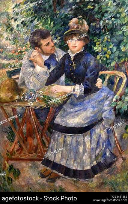 In the Garden, 1895, oil on canvas, painting by Pierre-Auguste Renoir (1841-1919), State Hermitage museum, St Petersburg Russia, Europe