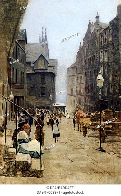 High Street in Edinburgh, by Telemaco Signorini (1835-1901).  Private Collection