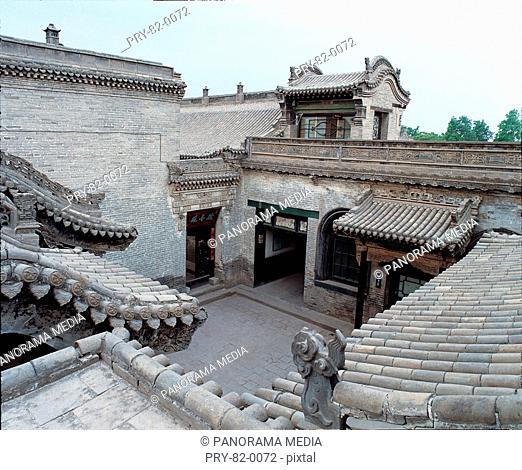 the traditional Chinese folk house in Qi Town, Shanxi Province