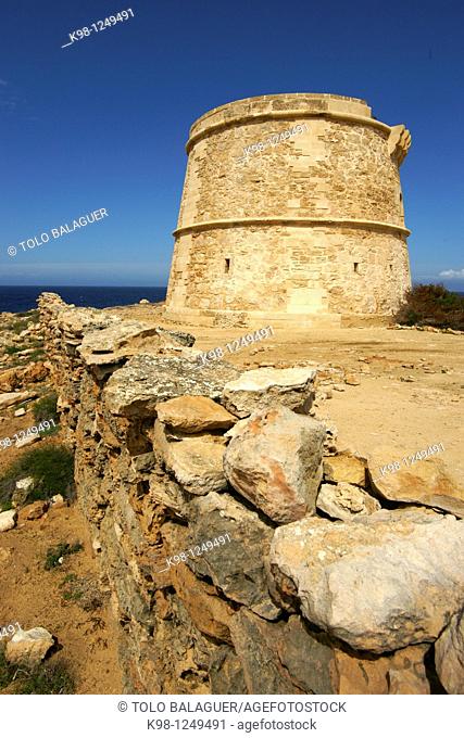 Sa Gavina Tower, Formentera, Balearic Islands, Spain