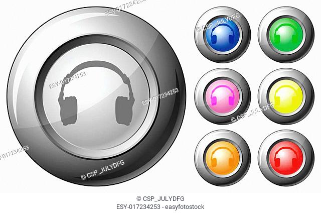 Sphere button headphone