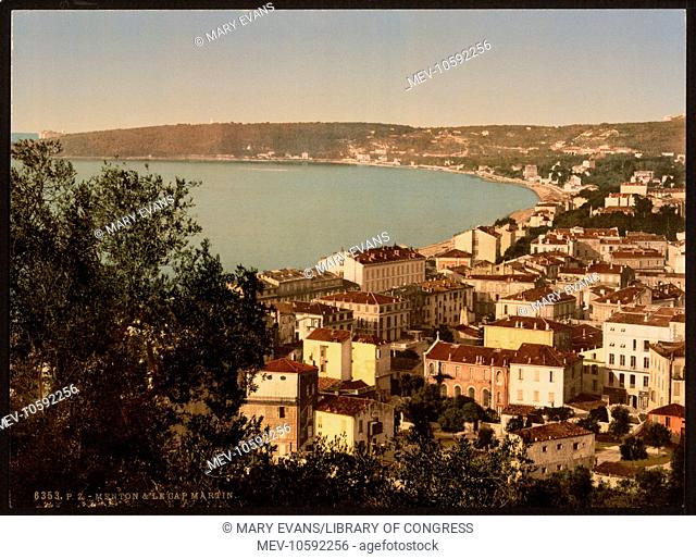 And Cape Martin, Mentone, Riviera. Date between ca. 1890 and ca. 1900