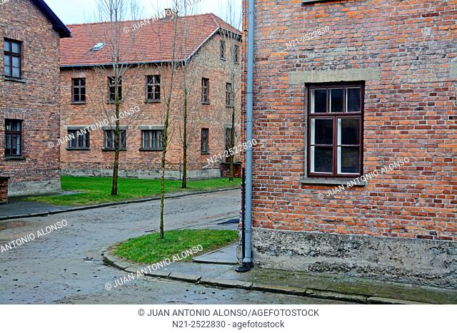 Auschwitz Concentration Camp buildings. Oswiecim, Poland, Europe