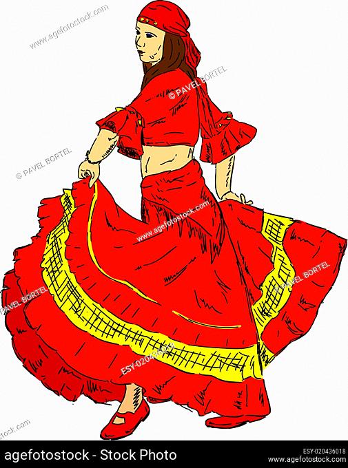 Woman Flamenco dancer