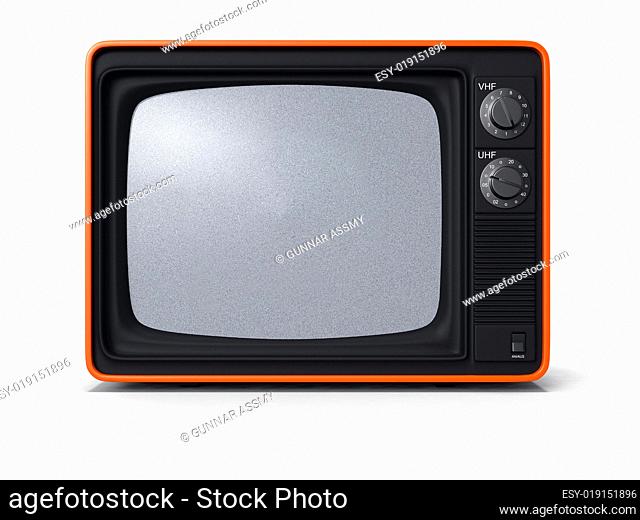 TV retro orange 3D