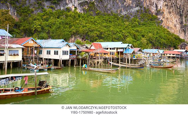Thailand - Panyee Island, Phang Nga Bay, muslim fishing village