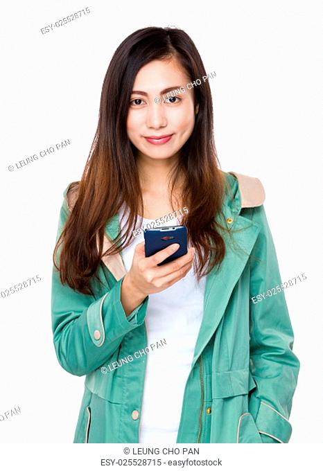 Asian young woman use of smartphone