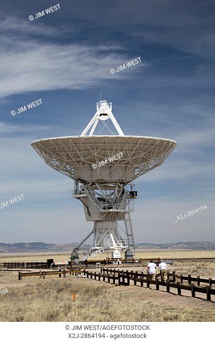 Datil, New Mexico - The Very Large Array radio telescope consists of 27 large dish antennas like this one on the Plains of San Agustin in western New Mexico