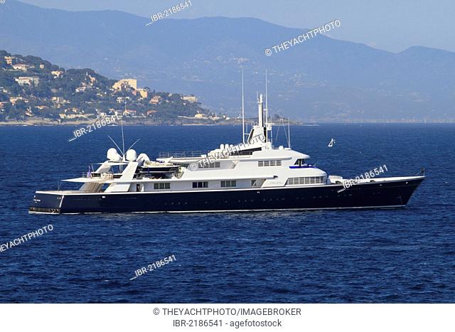 The One, cruiser, formerly named Carinthia VI and owned by Helmut Horten, built by Luerssen Yachts, 71.05 m, built in 1972, French Riviera, France