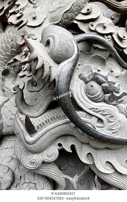 Dragon carvings in China