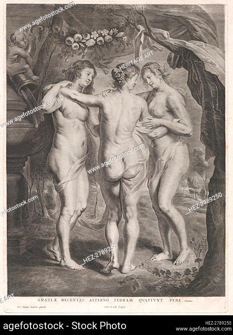 The Three Graces, ca. 1630-45. Creator: Pieter de Jode II