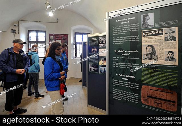 An exhibition on the genocide of the Roma during World War Two of the Romani Culture Museum opened in the Small Fortress in Terezin, Czech Republic, August 3