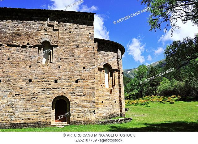Santa Maria de Iguacel Romanesque church, Garcipollera valley, XI-XIV centuries, Huesca province, Spain