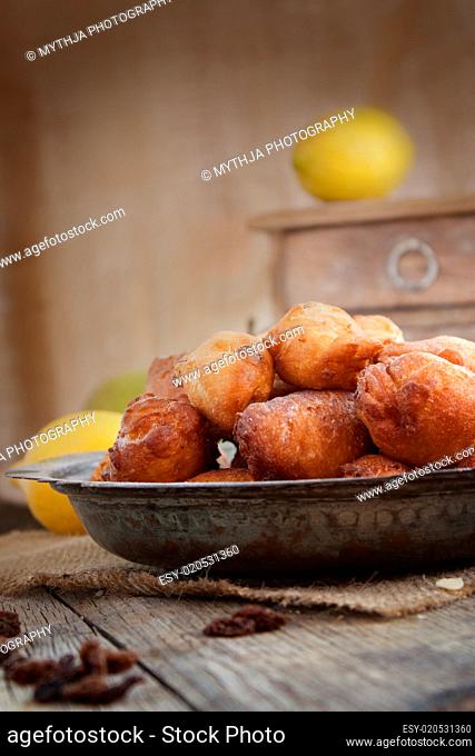 Bowl of Deep fried fritters