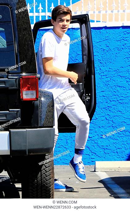 Celebrities attend 'Dancing With The Stars' rehearsals Featuring: Hayes Grier Where: Los Angeles, California, United States When: 13 Sep 2015 Credit: WENN