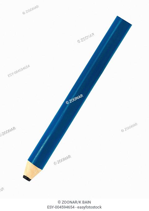 An oversized yoy color pencil isolated against a white background