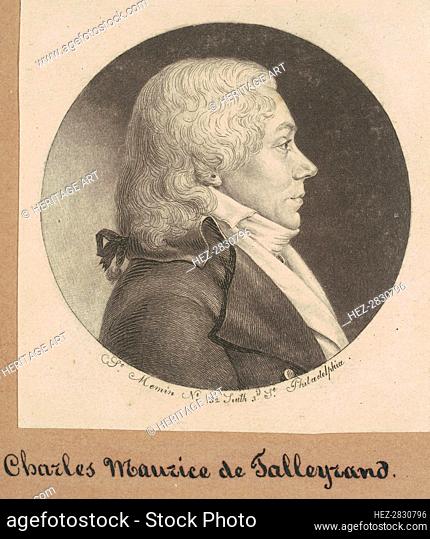 Unidentified Man, 1798-1799. Creator: Charles Balthazar Julien Févret de Saint-Mémin