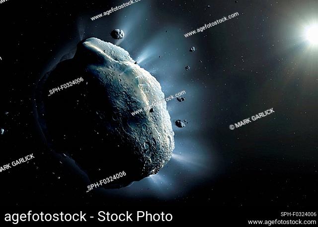Artwork of Asteroid Phaethon