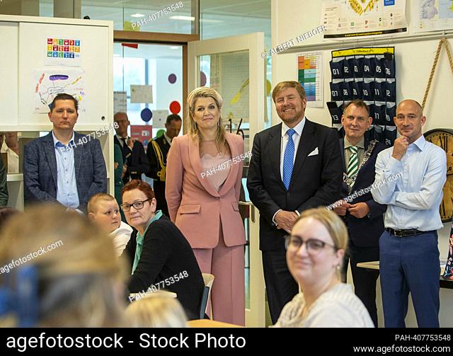 King Willem-Alexander and Queen Maxima of the Netherlands at Vlieland, on May 09, 2023, for a regional visit to the Waddeneilanden Photo: Albert Nieboer /...