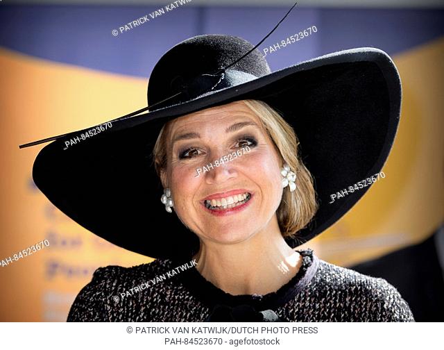 Queen Maxima of The Netherlands opens the European nursing for elderly congress during the meeting, entitled Caring for Older People: How Can We Do The Right...