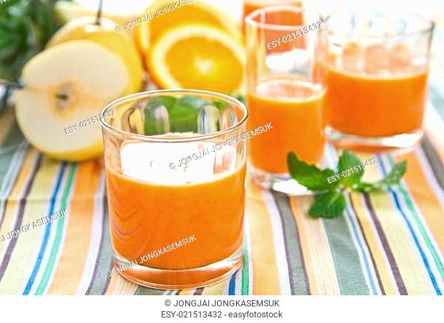 Orange, Pear and Pineapple juice